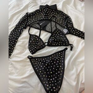 fashion nova 3 piece rave set